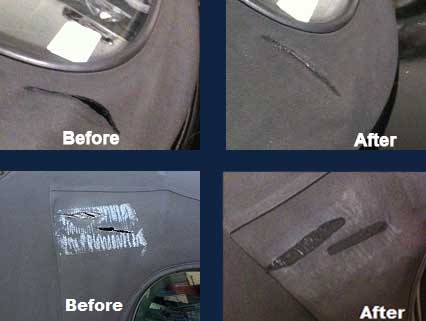 convertible top repair before and after 