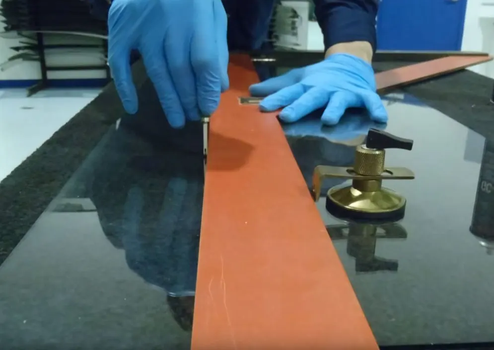 cut glass and mirror