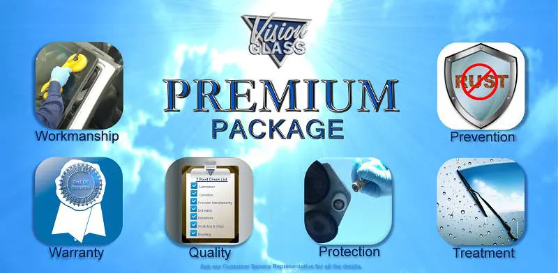 windshield premium auto glass package