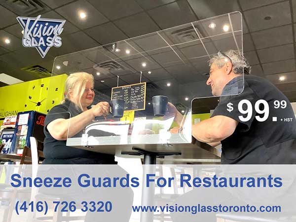 sneeze guards for restaurants